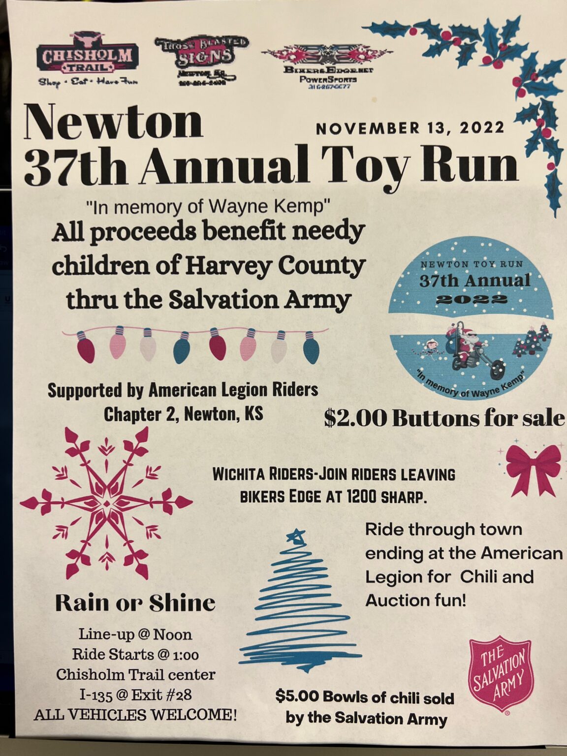 (November 13, 2022) 37th Annual Newton Toy Run